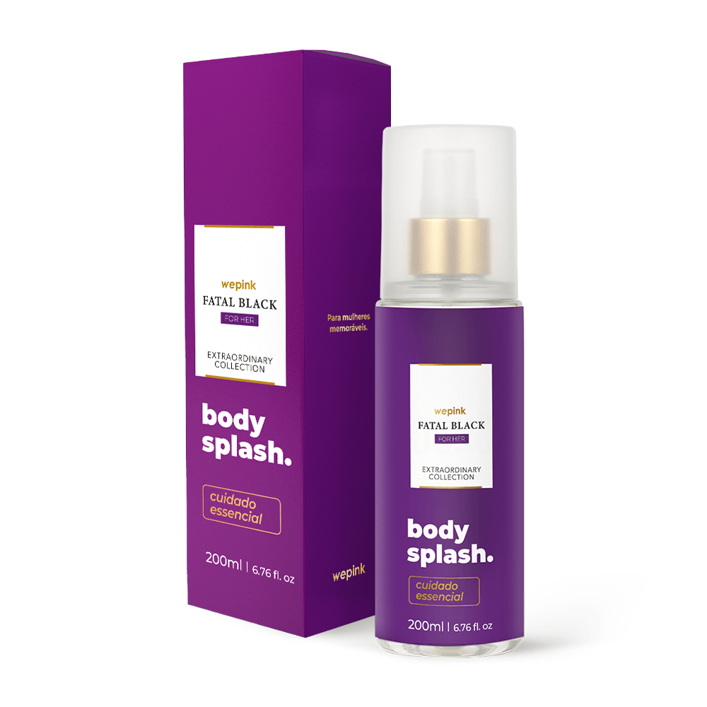 Body Splash Fatal Black For Her  200ml - Wepink